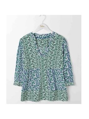 Boden Mollie Bloomsbury Mixed Polka Dot Blouse Top Green Blue Colorful US 18